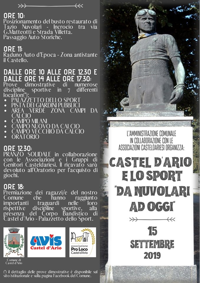 CASTEL D'ARIO E LO SPORT - LOCANDINA