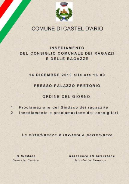 consiglio comunale dei ragazzi